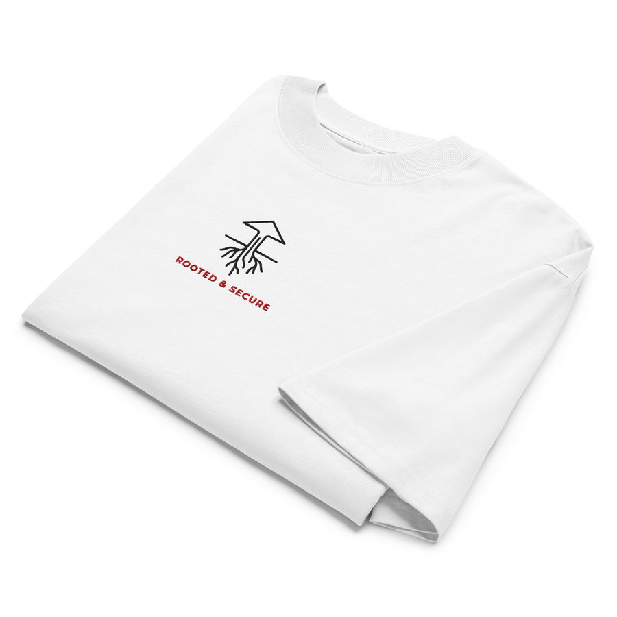 Rooted & Secure — Organic Oversized High Neck Tee