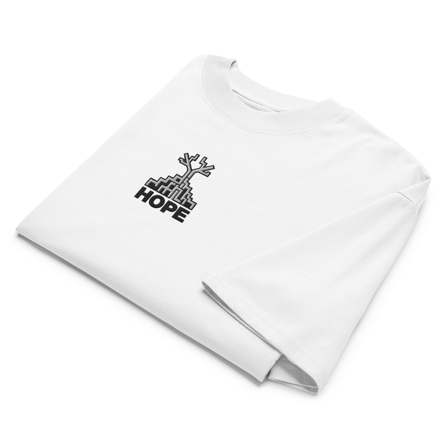 Hope Rising — Organic Oversized High Neck Tee